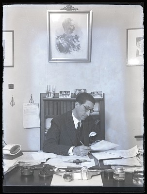 Theodor Solacolu la birou