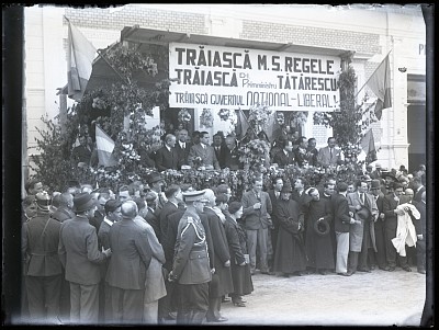 Gheorghe Tătărescu la o adunare politică