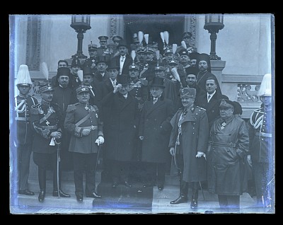 Iuliu Maniu și Dem. Dobrescu la o ceremonie