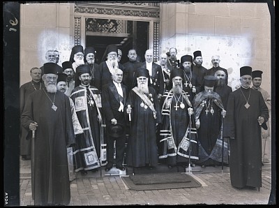 Patriarhul Miron Cristea și Constantin Angelescu